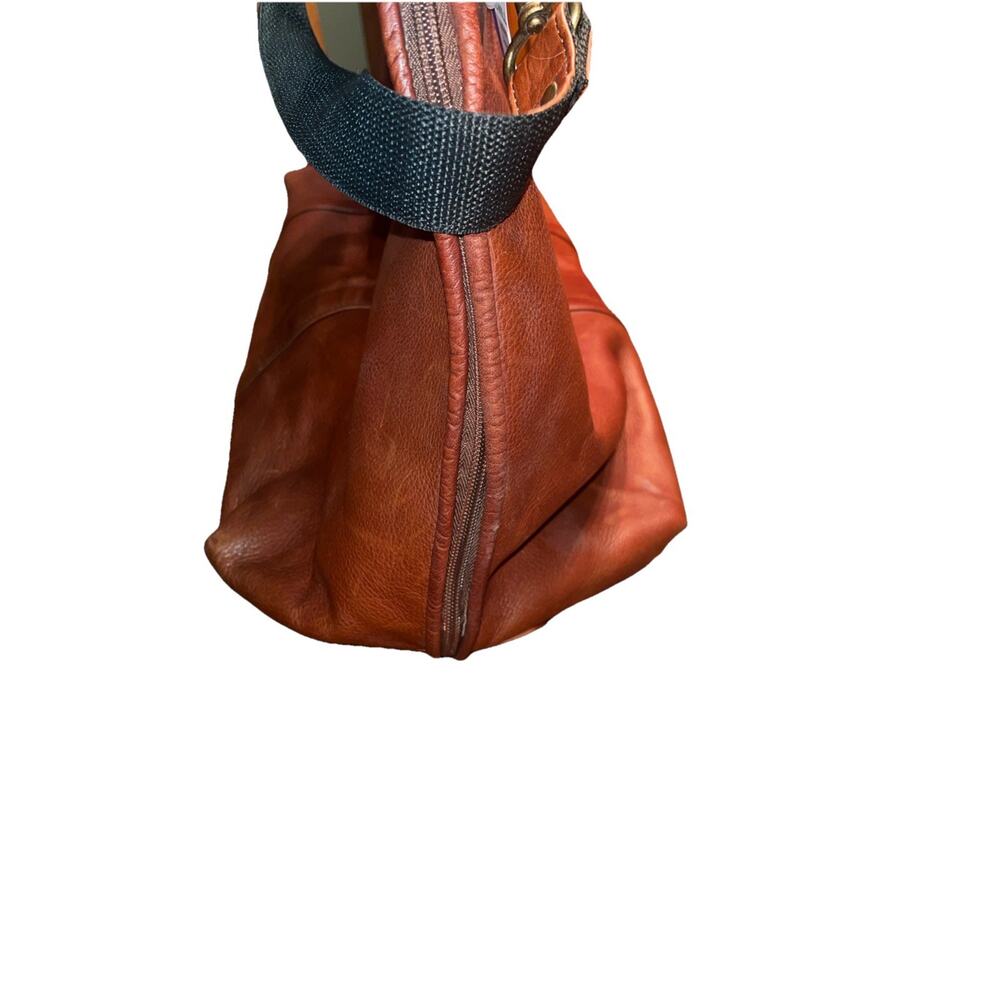 Vintage Leather Travel Bag Overnight Bag Soft Made In Columbia Satchel Large - Picture 3 of 7